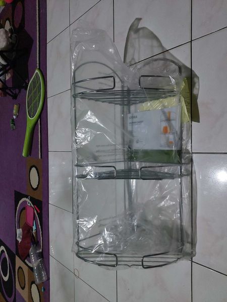 Jual Stora Rak Sudut Kamar Mandi Tingkat Stainless Silver Terbaik