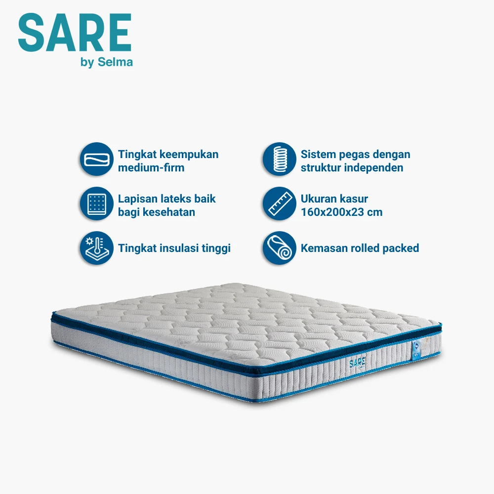 SELMA Sare Kasur Latex Pocket Springbed In Box