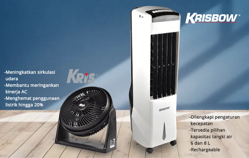 Jual Kris 8 Inch Kipas Angin Meja 35 Watt - Hitam Terbaru | Ruparupa