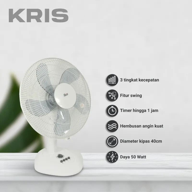 Jual Kris 16 Inci Kipas Angin Meja 50 Watt Terbaik Informa 1473