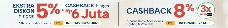 Bukti validasi kode promo - Informa - Kode promo Informa: [[Rp 6 juta]] untuk aksesori rumah, lighting, wearable
