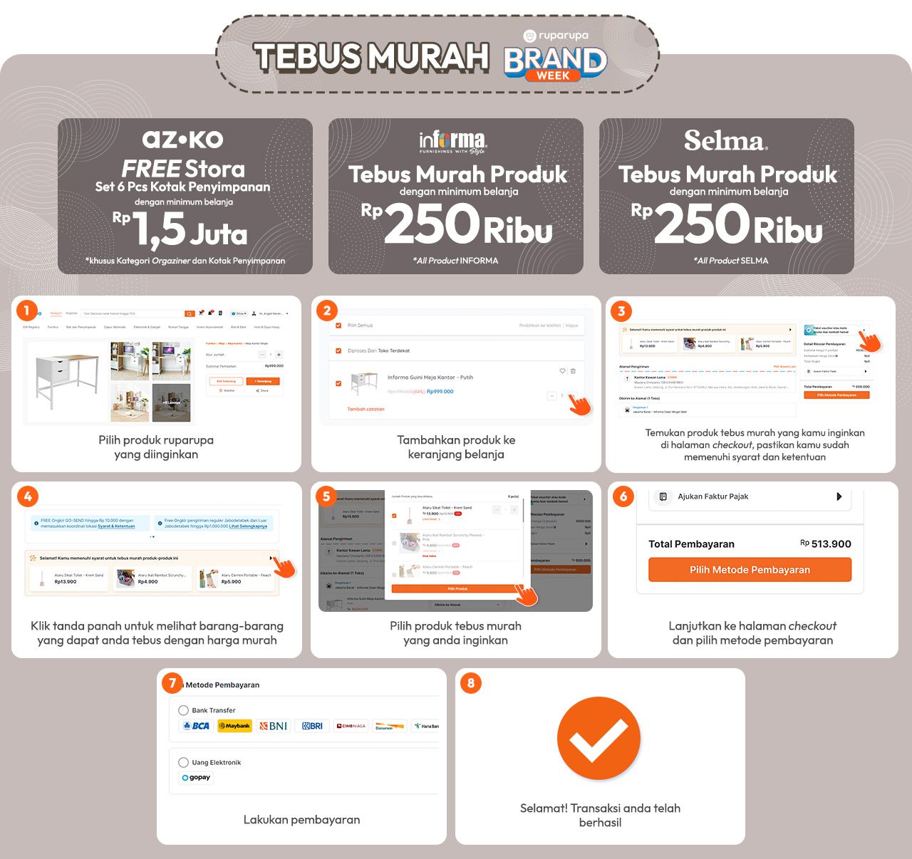 Storage Week Infografis Tebus Murah | ruparupa