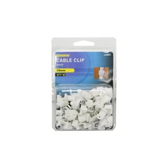 main image Krisbow Kabel Clip 10 mm 50 Pcs - Putih