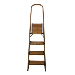 main image Fixsteps Tangga Lipat Aluminium 4 Wide Steps Motif Kayu