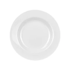 main image Krischef Piring Makan Round 22x22 Cm - Putih Ivory