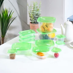 kris-set-24-pcs-wadah-makanan-clip-&-fresh---hijau