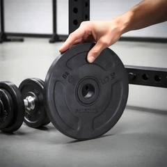 main image Kinetic Plat Besi Barbel 5 Kg - Hitam