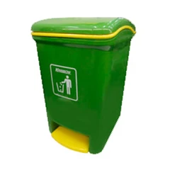 krisbow-8-ltr-tempat-sampah-outdoor-pedal---hijau/kuning