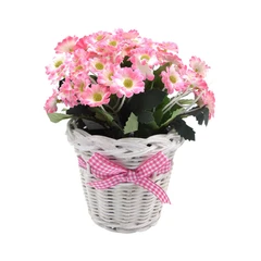 arthome-17-cm-bunga-artifisial-daisy-keranjang-rotan---pink