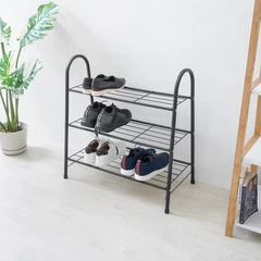 main image Stora 68x35x70 Cm Rak Sepatu 3 Tingkat - Hitam