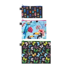 loqi-set-3-pcs-pouch-insect-bird-butterflies-artist