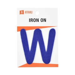 main image Ataru Patch Baju Huruf W - Biru