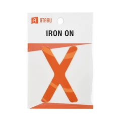 main image Ataru Patch Baju Huruf X - Oranye