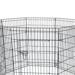 pet-kingdom-122x61x8-cm-playpen-anjing-metal---hitam