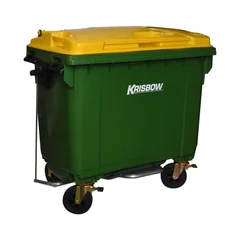 krisbow-660-ltr-tempat-sampah-plastik-outdoor-pedal---kuning-hijau