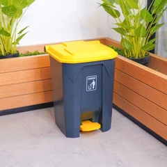 krisbow-50-ltr-tempat-sampah-plastik-outdoor---kuning/abu-abu