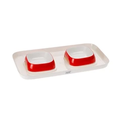 ferplast-set-tempat-makan-hewan-glam-ukuran-xs---merah