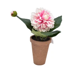 arthome-29-cm-bunga-artifisial-dahlia-paper-pot---pink