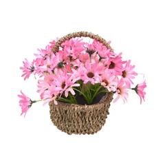 arthome-19-cm-bunga-artifisial-daisy-pot-keranjang---pink