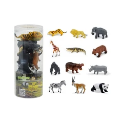 Recur Set 12 Pcs Mini Figure Wild Animals