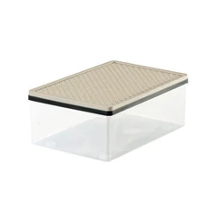 main image Dkw 20.4x30.9x 12.4 Cm Kotak Penyimpanan Dengan Tutup - Krem