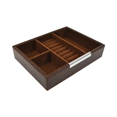 arthome-tempat-perhiasan-18.8x14.3x4cm-croc---cokelat