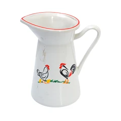 main image Kichero Teko Minum Keramik Ayam Family 1.1 Ltr - Putih