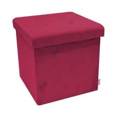 informa-bangku-ottoman-lipat-velvet---merah