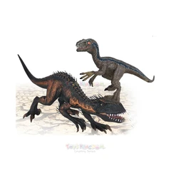 kiddy-star-figure-velocisaurus-&-spiky-dino-dengan-kandang