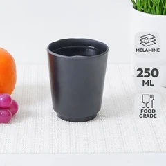 main image Krischef Gelas Imperial Melamine 250 Ml - Hitam