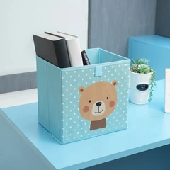 informa-29x23x29-cm-kotak-penyimpanan-lipat-motif-bear---biru