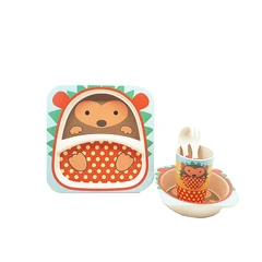 okiedog-freckles-set-5-pcs-perlengkapan-makan-anak-hedgehog-a00101h