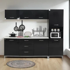 Informa 2.4 Mtr Denver Kitchen Set - Hitam