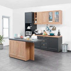 Informa Irish Meja Dapur - Cokelat Oak