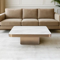 Home Galleria Dior Meja Tamu Square - Putih