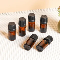 main image Ataru 5 Ml Set 6 Pcs Botol Cairan Kaca Amber