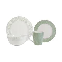 delicia-set-16-pcs-perlengkapan-makan-premium-porcelain-motif-garis---hijau