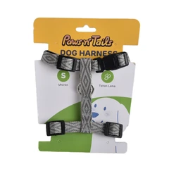 paws-n-tail-ukuran-s-harness-anjing-denim---abu-abu