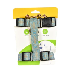 paws-n-tail-ukuran-l-harness-anjing-denim---biru