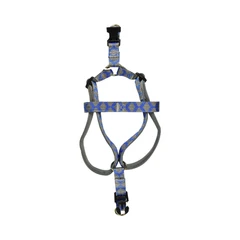 paws-n-tail-ukuran-l-harness-anjing-rhombus---biru