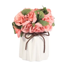 arthome-15-cm-tanaman-artifisial-mini-rose-dengan-pot---pink