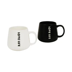 appetite-set-4-pcs-mug-love-life-glaze---hitam/putih