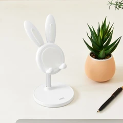 ataru-phone-stand-adjustable-bunny---putih