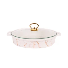 appetite-33-cm-wadah-saji-casserole-marble-oval