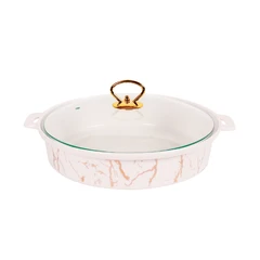 appetite-33-cm-wadah-saji-casserole-round-marble---putih