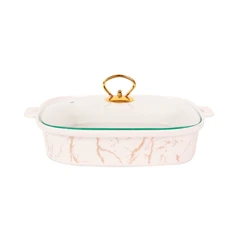 appetite-33-cm-wadah-saji-casserole-motif-marble---gold