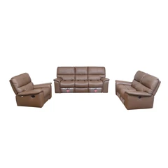 m-&-d-donatello-set-sofa-recliner-kulit---cokelat-muda