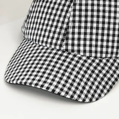 ataru-topi-baseball-ribbon-gingham---hitam