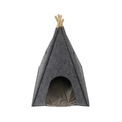 m-pets-eco-tempat-tidur-hewan-tenda-tipi---abu-abu