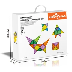 Kiddy Star Set 20 Pcs Magnetic Tiles Blocks